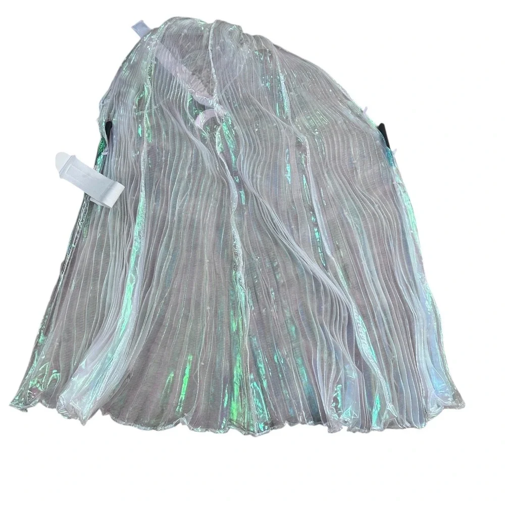 Spirit Whimsical Angel Costume with iMucci LED Wings Medium 8-10 Dress Halo